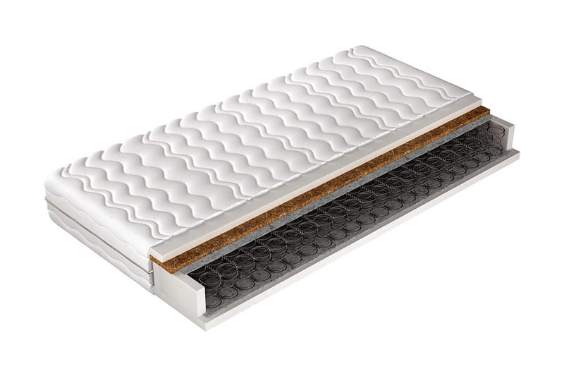 Madrass Margo Primo 200x200x17 cm - Vit - Möbler - Säng - Madrass - Resårmadrass & resårbotten