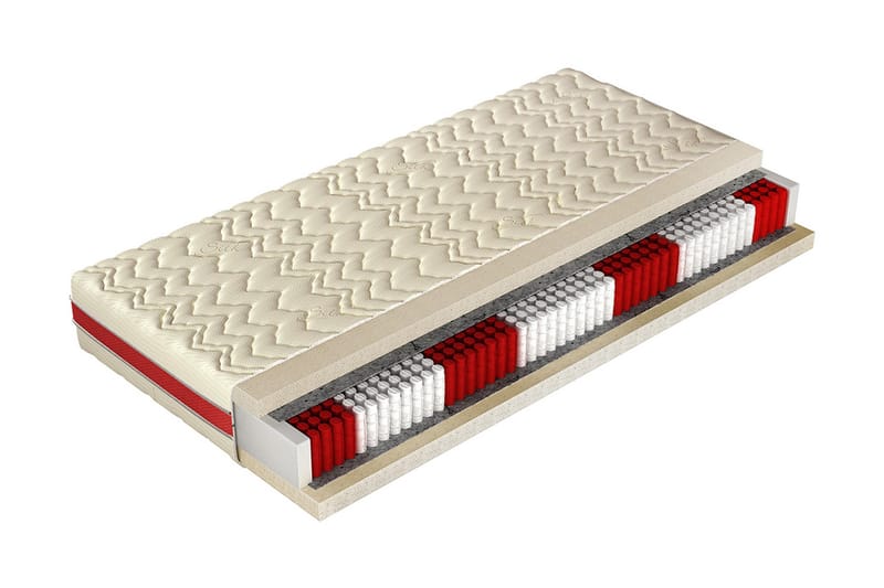 Madrass Molto Forte 200x140x20 cm - Beige/Grå - Möbler - Säng - Madrass - Resårmadrass & resårbotten