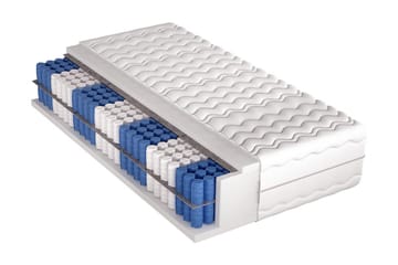 Madrass Superking 200x120x31 cm - Blå/Vit - Möbler - Säng - Madrass - Resårmadrass & resårbotten
