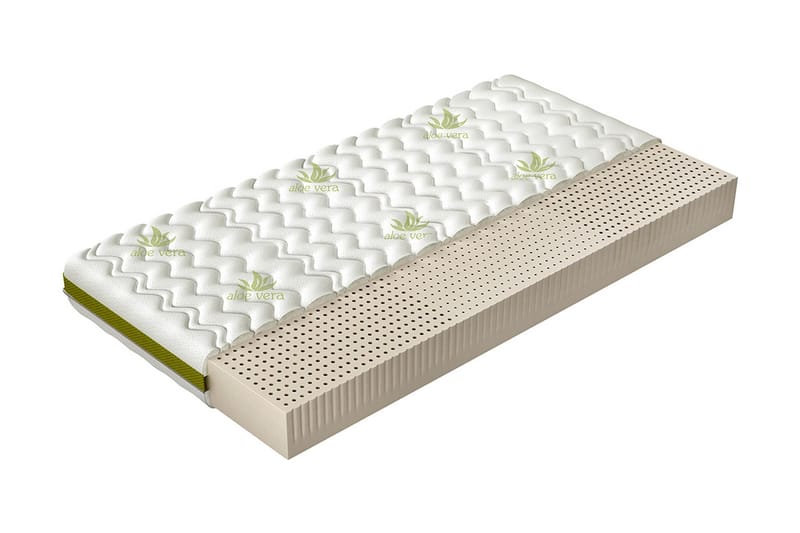 Madrass Welage 200x90x16 cm - Beige/Vit - Möbler - Säng - Madrass - Resårmadrass & resårbotten