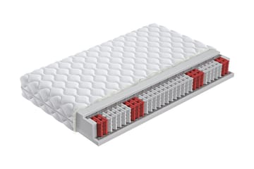 Madrass Passion Primo 200x200x18 cm - Röd/Vit - Möbler - Säng - Madrass - Resårmadrass & resårbotten