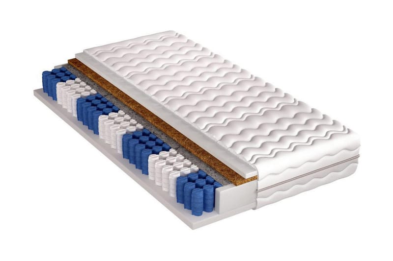 Pocketmadrass Osino 140x200 - Vit - Möbler - Säng - Madrass - Resårmadrass & resårbotten