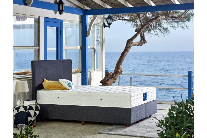 Resårmadrass 100x200 cm, Vit