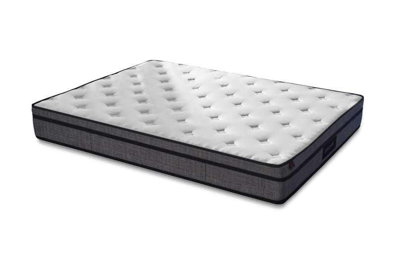 Resårmadrass 100x200 cm - Vit/Grå - Möbler - Säng - Madrass - Resårmadrass & resårbotten
