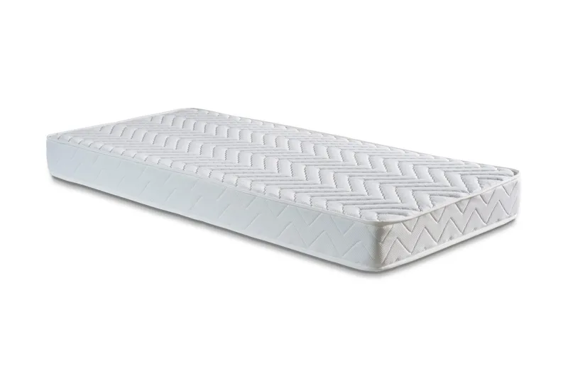 Resårmadrass 120x200 cm, Vit