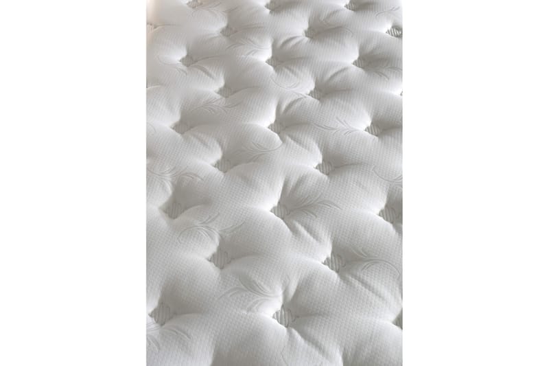 Resårmadrass 140x190 cm - Vit/Brun - Möbler - Säng - Madrass - Resårmadrass & resårbotten