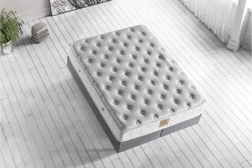 Resårmadrass 150x200 cm - Vit - Möbler - Säng - Madrass - Resårmadrass & resårbotten