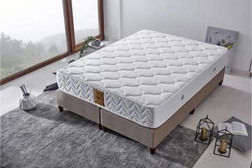 Resårmadrass 160x200 cm - Vit - Möbler - Säng - Madrass - Resårmadrass & resårbotten