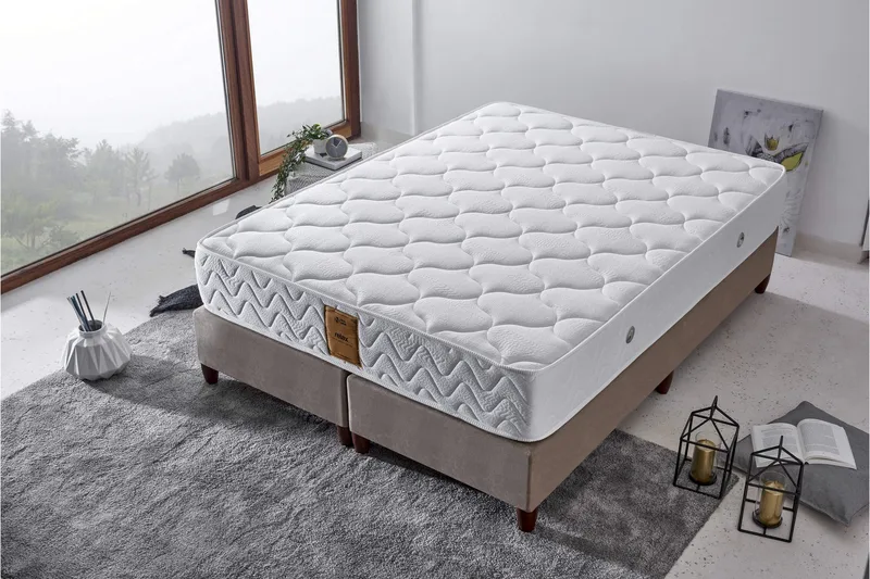 Resårmadrass 160x200 cm - Vit - Möbler - Säng - Madrass - Resårmadrass & resårbotten