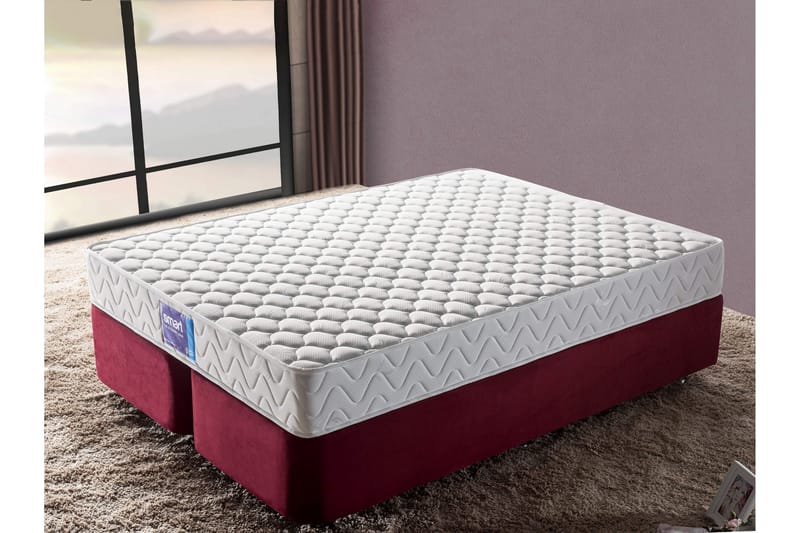 Resårmadrass 160x200 cm - Vit - Möbler - Säng - Madrass - Resårmadrass & resårbotten