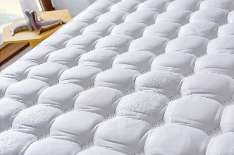 Resårmadrass 160x200 cm - Vit - Möbler - Säng - Madrass - Resårmadrass & resårbotten