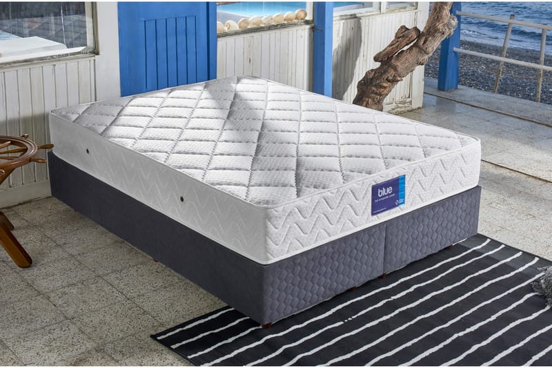 Resårmadrass 160x200 cm - Vit - Möbler - Säng - Madrass - Resårmadrass & resårbotten