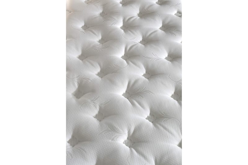 Resårmadrass 160x200 cm - Vit/Brun - Möbler - Säng - Madrass - Resårmadrass & resårbotten