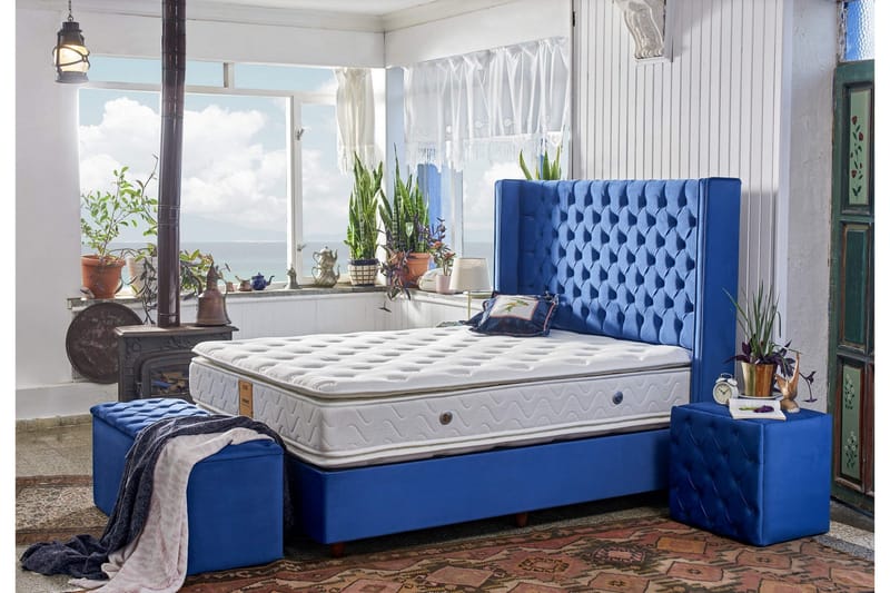 Resårmadrass 180x200 cm - Vit - Möbler - Säng - Madrass - Resårmadrass & resårbotten