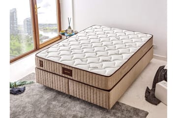 Resårmadrass 180x200 cm - Vit/Beige - Möbler - Säng - Madrass - Resårmadrass & resårbotten