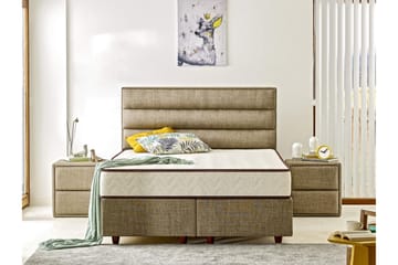 Resårmadrass 180x200 cm - Vit/Brun - Möbler - Säng - Madrass - Resårmadrass & resårbotten