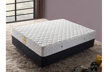 Resårmadrass 200x200 cm - Vit - Möbler - Säng - Madrass - Resårmadrass & resårbotten