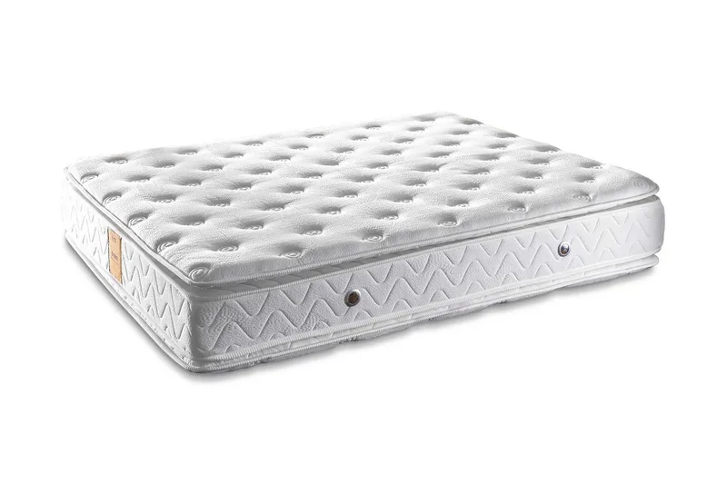 Resårmadrass 90x200 cm, Vit