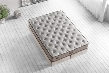 Resårmadrass 90x200 cm - Vit/Beige - Möbler - Säng - Madrass - Resårmadrass & resårbotten