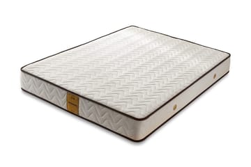 Resårmadrass 90x200 cm - Vit/Brun - Möbler - Säng - Madrass - Resårmadrass & resårbotten