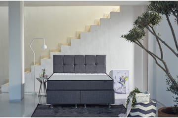 Resårmadrass 90x200 cm - Vit/Grå - Möbler - Säng - Madrass - Resårmadrass & resårbotten