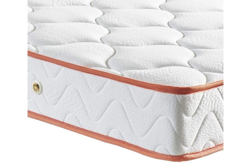 Resårmadrass 90x200 cm - Vit/Orange - Möbler - Säng - Madrass - Resårmadrass & resårbotten