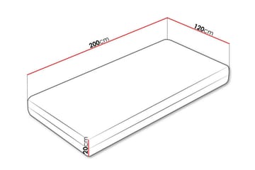 Resårmadrass Arigna 120x200 cm - Möbler - Säng - Madrass - Resårmadrass & resårbotten