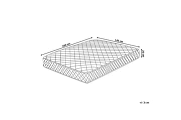 Resårmadrass Duo 140|200 cm - Vit - Möbler - Säng - Madrass - Resårmadrass & resårbotten