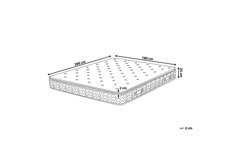 Resårmadrass Joy 180|200 cm - Grå - Möbler - Säng - Madrass - Resårmadrass & resårbotten