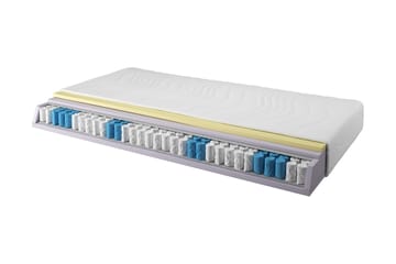 Resårmadrass Lotario 90x200 Pocket Medium/Mjuk - Vit - Möbler - Säng - Madrass - Resårmadrass & resårbotten