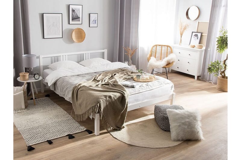 Resårmadrass Mazaria Fast 180x200 cm - Vit - Möbler - Säng - Madrass - Resårmadrass & resårbotten