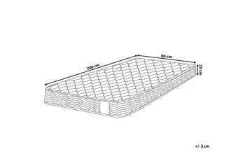 Resårmadrass Mazaria Fast 80x200 cm - Beige - Möbler - Säng - Madrass - Resårmadrass & resårbotten