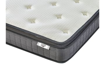 Resårmadrass Socourt 180x200 cm Fast Memoryskum - Vit - Möbler - Säng - Madrass - Resårmadrass & resårbotten
