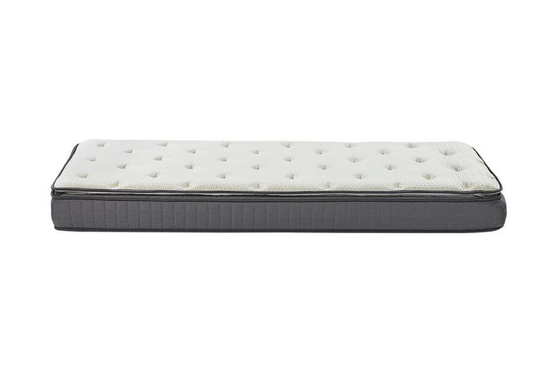 Resårmadrass Socourt 90x200 cm Fast Memoryskum - Vit - Möbler - Säng - Madrass - Resårmadrass & resårbotten