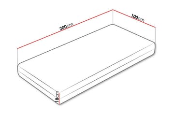 Arigna Skummadrass 100x200 cm - Möbler - Säng - Madrass - Skummadrass
