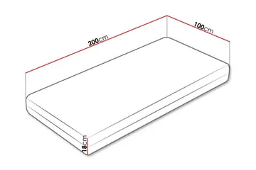 Arigna Skummadrass 100x200 cm - Möbler - Säng - Madrass - Skummadrass