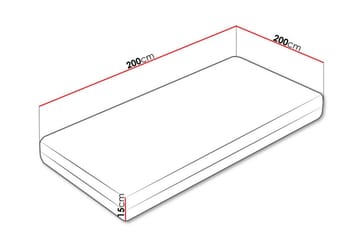 Arigna Skummadrass 200x200 cm - Möbler - Säng - Madrass - Skummadrass