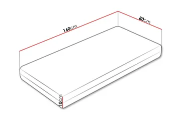 Arigna Skummadrass 80x160 cm - Möbler - Säng - Madrass - Skummadrass