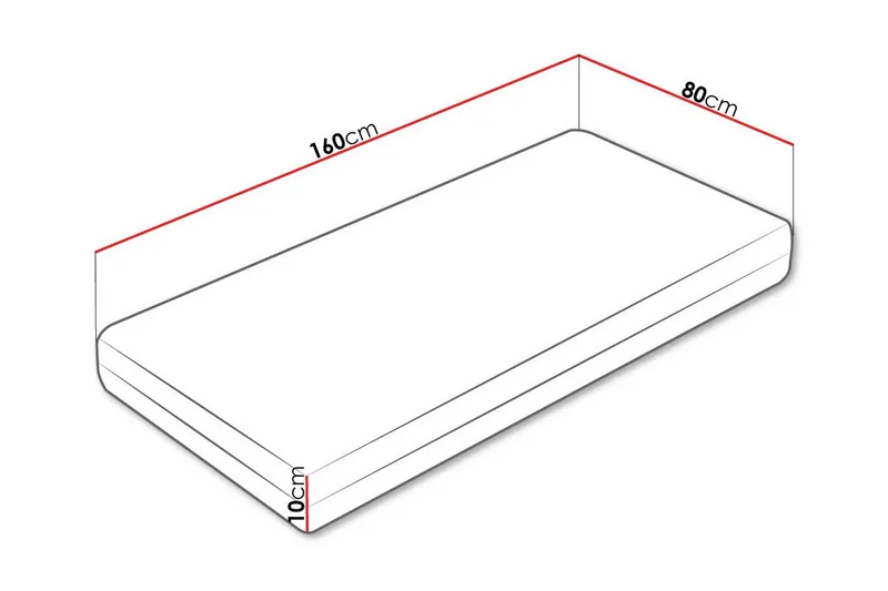 Arigna Skummadrass 80x160 cm - Möbler - Säng - Madrass - Skummadrass