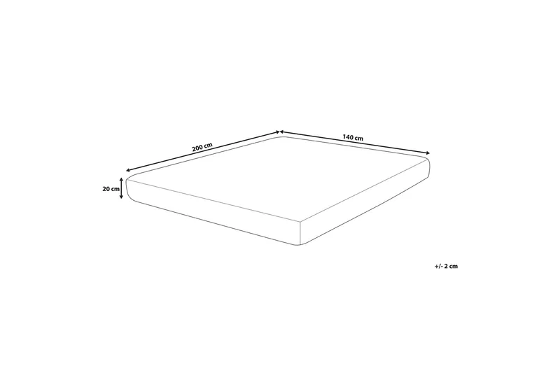 Crickmore Skummadrass 140x200cm - Vit - Möbler - Säng - Madrass - Skummadrass