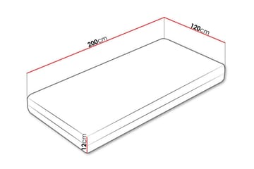 Skummadrass Derry 120x200 cm - Möbler - Säng - Madrass - Skummadrass
