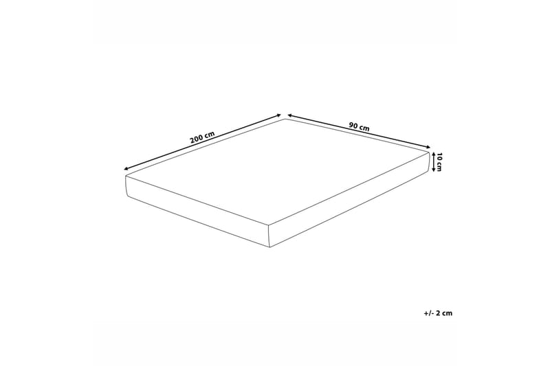 Skummadrass Piccolo 90 200 cm Vit - Möbler - Säng - Madrass - Skummadrass
