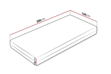 Solklint Resårmadrass 160x200 cm - Vit - Möbler - Säng - Madrass - Resårmadrass & resårbotten
