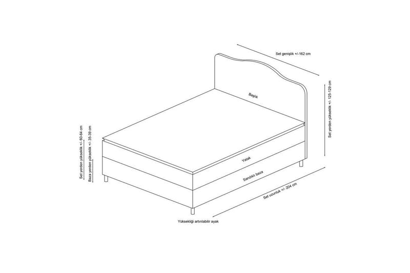 Subato Bäddmadrass 140x200 cm - Antracit - Möbler - Säng - Madrass - Bäddmadrass