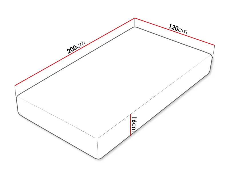 Tarvik Skummadrass 120x200 cm - Vit - Möbler - Barnmöbler - Barnsäng & juniorsäng - Resårbotten barn & barn madrasser