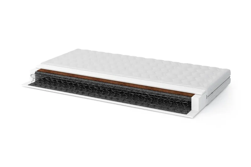 Topon Resårmadrass 140x200 Bonell Medium/Fast, Vit