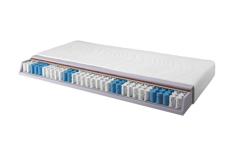 Zafir Resårmadrass 90x200 Pocket Medium/Mjuk, Vit