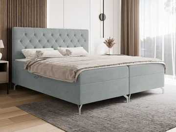 Mavik Sängpaket Kontinentalsäng med förvaring 180x200 cm - grå - Möbler - Säng - Kontinentalsäng