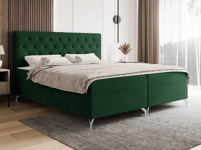 Mavik Sängpaket Kontinentalsäng med förvaring 180x200 cm - grön - Möbler - Säng - Kontinentalsäng