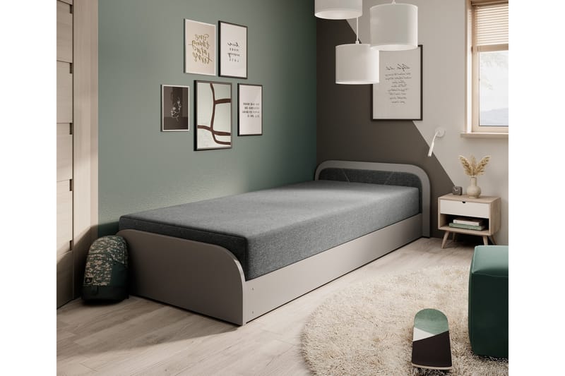 Mayuri Sängpaket Förvaringssäng 90x180 cm - Grå - Möbler - Säng - Säng med förvaring